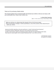 MAZDA MX-30 2020 2021 2022 OWNERS MANUAL IN ENGLISH